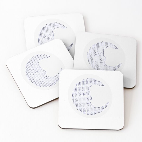 Item preview, Moon made of crosses designed and sold by kerrystitches.