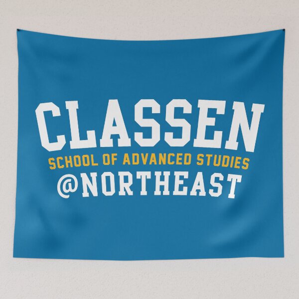 Item preview, Classen SAS @ NE Block Text - White/Gold designed and sold by CSASMerch.