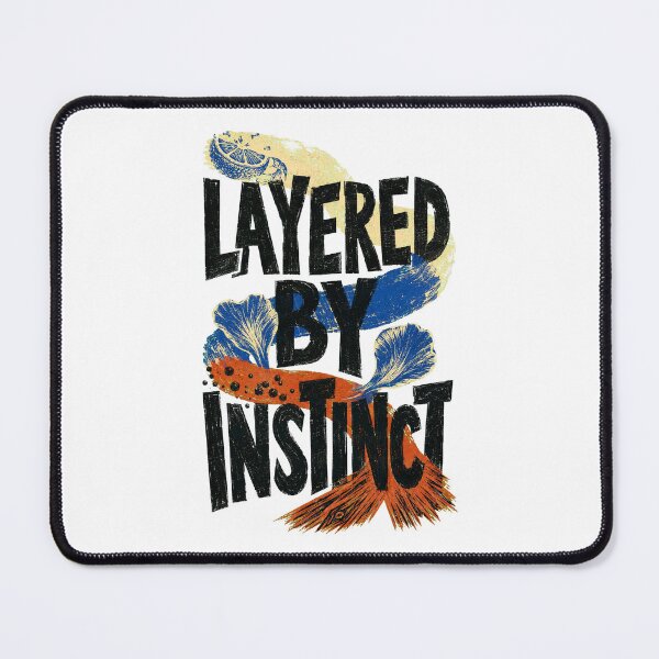 Item preview, Layered By Instinct - Linocut Perfume Layering Art designed and sold by DegenLife.