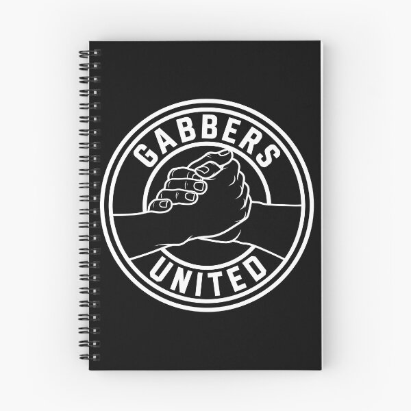 Item preview, GABBERS UNITED Brotherhood Handshake Hardcore Techno Emblem designed and sold by SPAZE-Typo.
