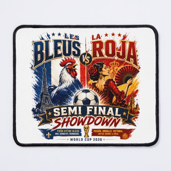 Item preview, soccer final match, les blues, la roja, semi final match designed and sold by TrueArtVibes.
