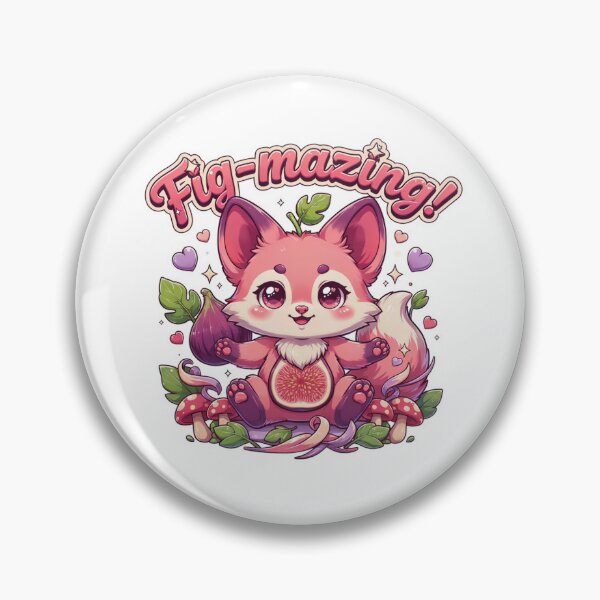 Item preview, Fig-mazing Kawaii Fig Fox T-Shirt – Cute Cottagecore Woodland Animal Gift for Fox Lovers & Kawaii Fans designed and sold by GemBob Creations.