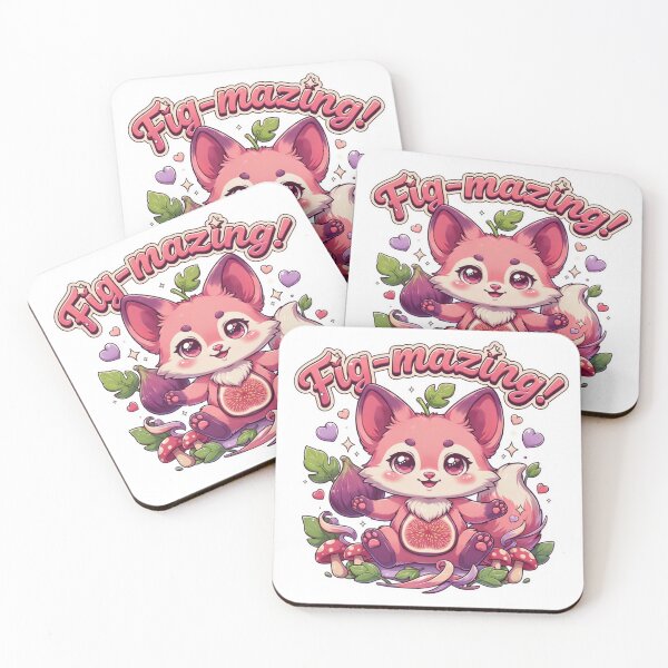 Item preview, Fig-mazing Kawaii Fig Fox T-Shirt – Cute Cottagecore Woodland Animal Gift for Fox Lovers & Kawaii Fans designed and sold by GemBob Creations.