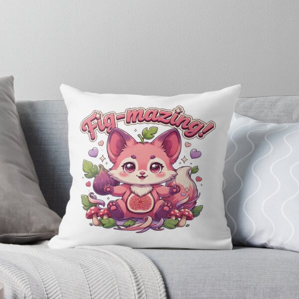 Item preview, Fig-mazing Kawaii Fig Fox T-Shirt – Cute Cottagecore Woodland Animal Gift for Fox Lovers & Kawaii Fans designed and sold by GemBob Creations.