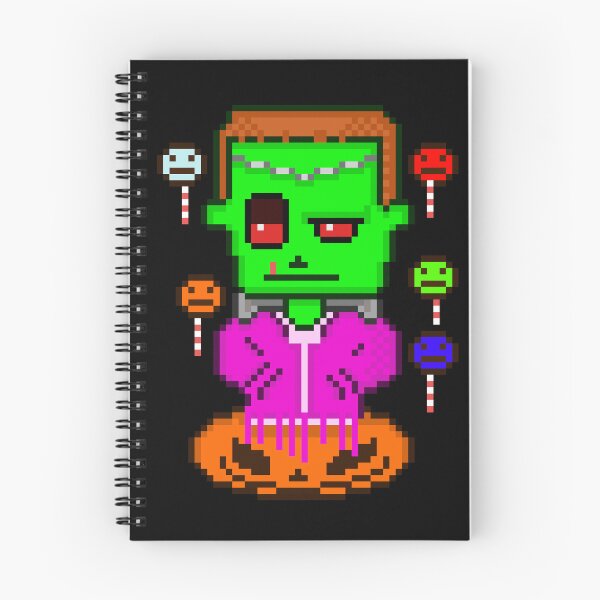 Item preview, Frankenstein Monster With Pumpkin and Lollipops Retro designed and sold by RetroRlx.
