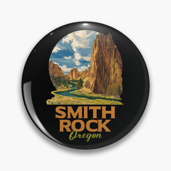Item preview, Smith Rock State Park Oregon Vintage Art designed and sold by LinaValearte.