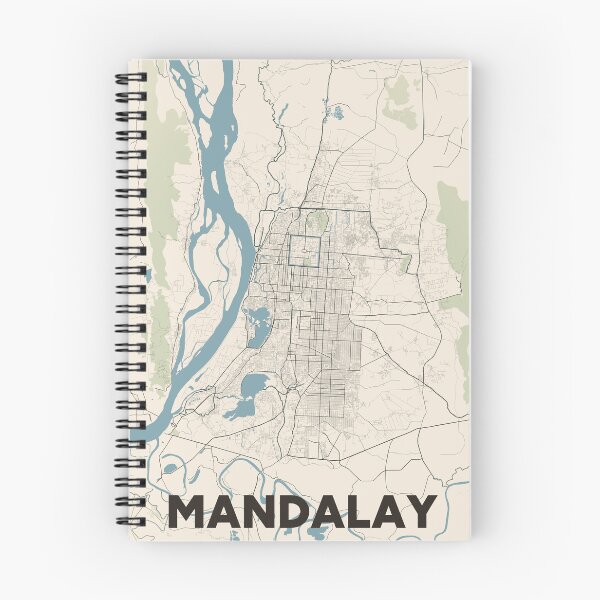 Item preview, Mandalay Map designed and sold by MapsNerd.