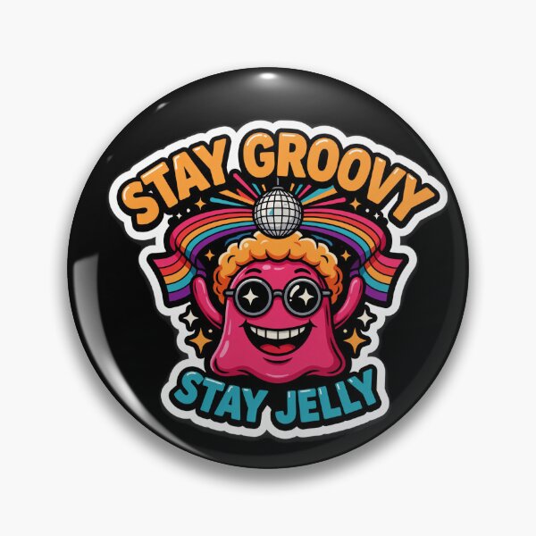 Item preview, Stay groovy and stay jelly with this ultra-cute retro 70s disco jellyfish design. Perfect for vintage festival goers, and anyone who loves a fun dance floor vibe. designed and sold by InkRebelia.