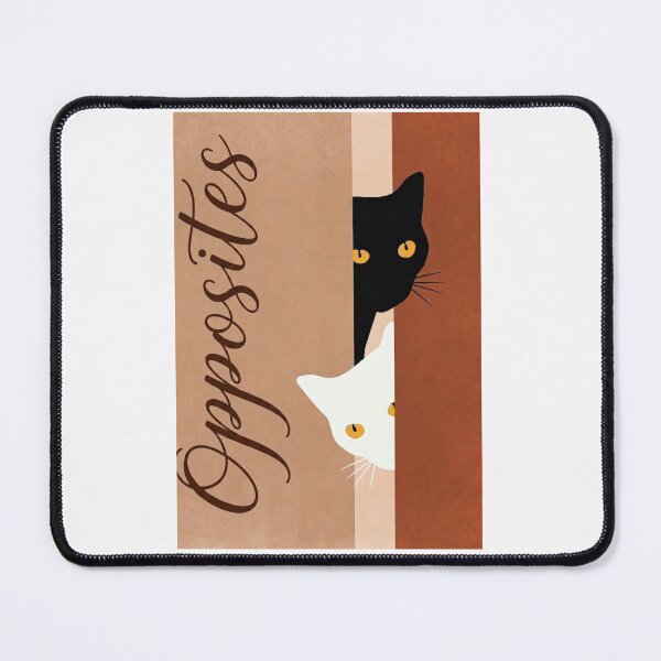 Item preview, Opposites - Minimalist Black and White Cats Art designed and sold by IvanaIka.