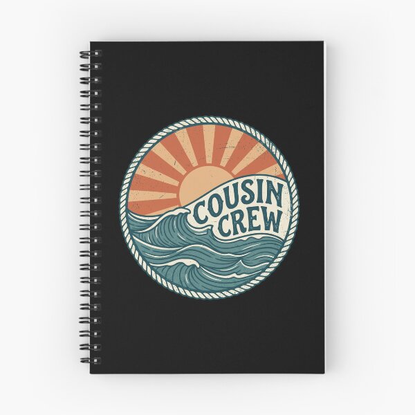 Item preview, Cousin Crew Retro Ocean Waves Vintage Badge designed and sold by IsDesignHub.