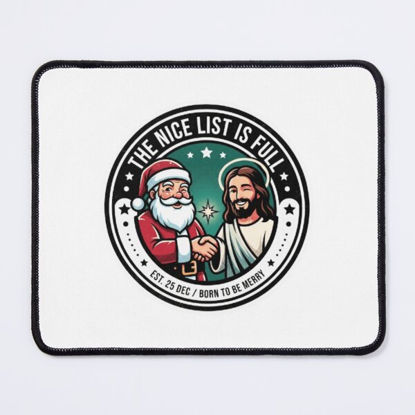 Item preview, Santa And Jesus New T Shirt Sticker designed and sold by Digital Humour ⭐️⭐️⭐️.