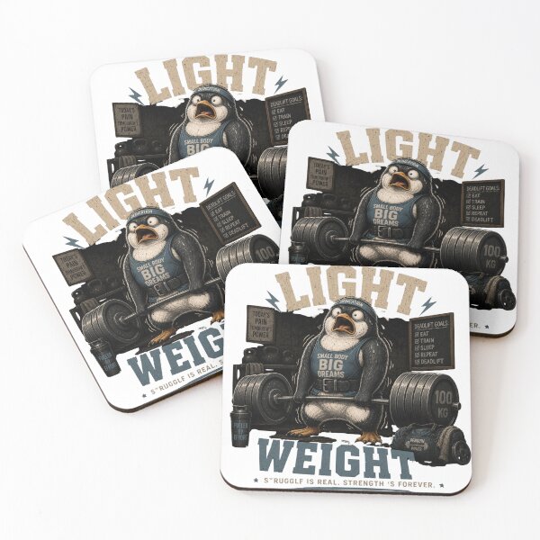 Item preview, Light Weight Baby Funny Gym Penguin Vintage Fitness Gift designed and sold by Digistore1221.