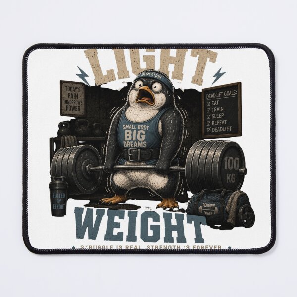 Item preview, Light Weight Baby Funny Gym Penguin Vintage Fitness Gift designed and sold by Digistore1221.