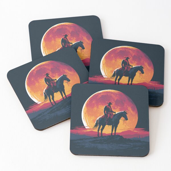 Item preview, Lone Rider Under a Blood Red Moon designed and sold by QuantumQGear.