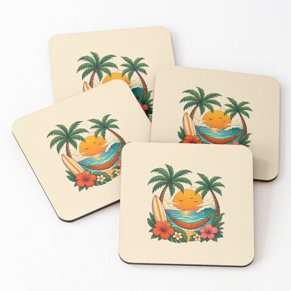 Item preview, Tropical Beach Hammock Paradise designed and sold by HapaHara.
