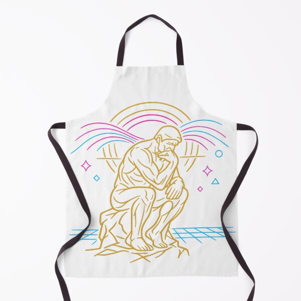 Item preview, The Thinker Minimalist Line Art designed and sold by KungPowUnicorn.