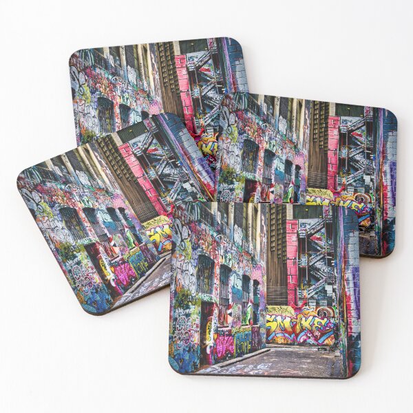 Item preview, A Vibrant Melbourne Australia Graffiti Alley designed and sold by pcole123.