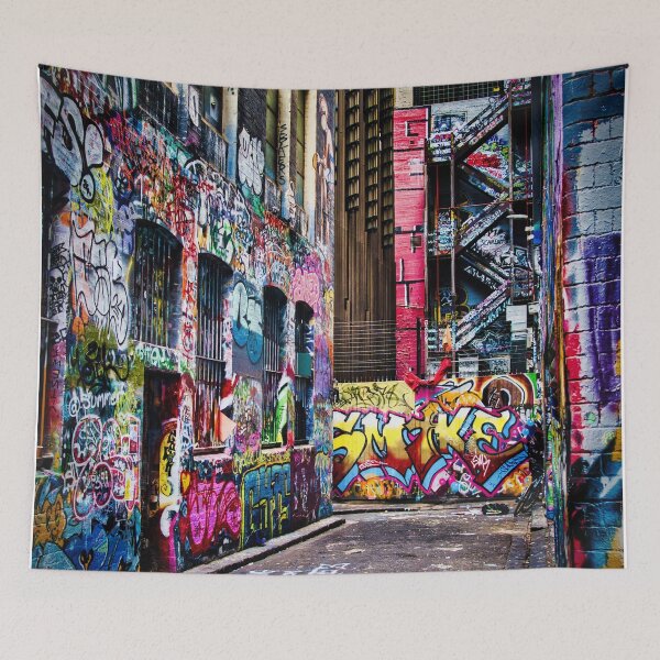 Item preview, A Vibrant Melbourne Australia Graffiti Alley designed and sold by pcole123.