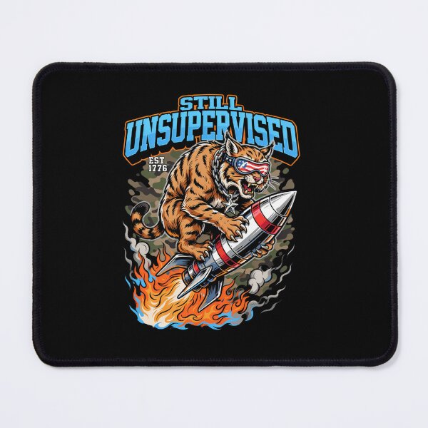 Item preview, Still Unsupervised Patriotic Tiger Rocket Camo Tee v1 designed and sold by DarylWelsh2024.