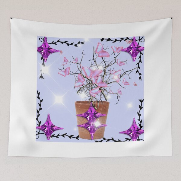 Item preview, Pink Butterfly Tree Amethyst Sparkle Design designed and sold by Extremeallie.