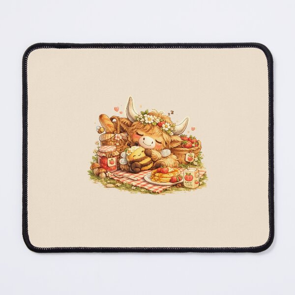 Item preview, Cozy Highland Cow Picnic designed and sold by HapaHara.