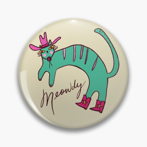 Item preview, Meowdy Cat Cowboy designed and sold by Stephanie McRae.