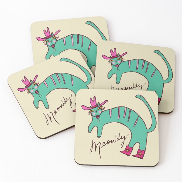 Item preview, Meowdy Cat Cowboy designed and sold by Stephanie McRae.