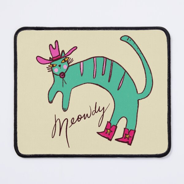 Item preview, Meowdy Cat Cowboy designed and sold by Stephanie McRae.