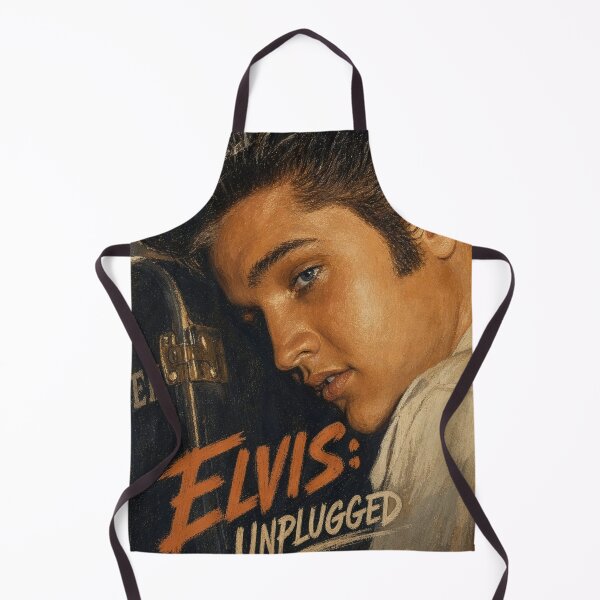 Item preview, Elvis Unplugged Vintage Portrait Acoustic Music Art designed and sold by ElvisVintagePosters.
