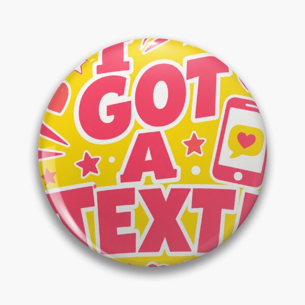 Item preview, I Got a Text Love Island Sticker designed and sold by RedRubyBubble.