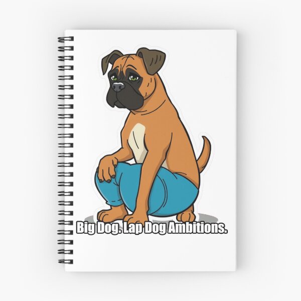 Item preview, Boxer - Big Dog Lap Dog Ambitions - Funny Boxer Dog Gift designed and sold by pawdrops.