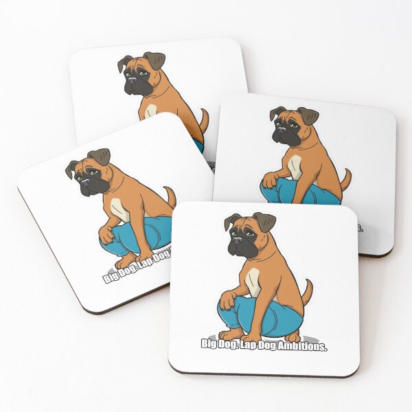 Item preview, Boxer - Big Dog Lap Dog Ambitions - Funny Boxer Dog Gift designed and sold by pawdrops.