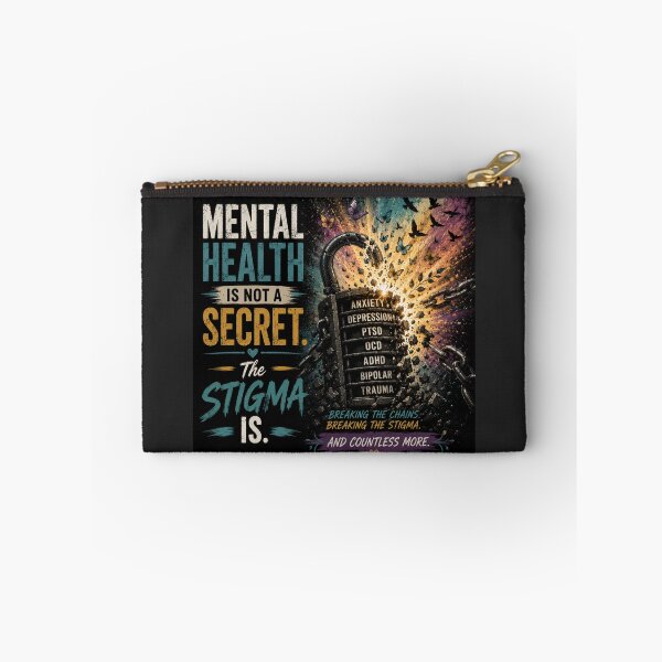 Item preview, Mental Health Is Not A Secret Stigma Artwork designed and sold by WordsplusFabric.