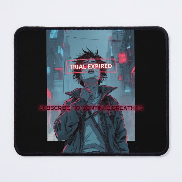 Item preview, Subscribe To Breathe Cyberpunk Dystopian Satire Manga Art designed and sold by The Fine Print by BassAddict.