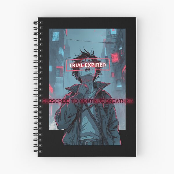 Item preview, Subscribe To Breathe Cyberpunk Dystopian Satire Manga Art designed and sold by The Fine Print by BassAddict.