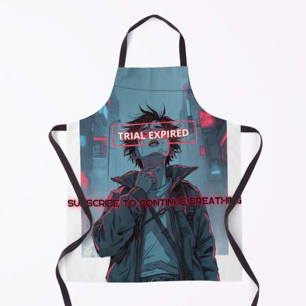 Item preview, Subscribe To Breathe Cyberpunk Dystopian Satire Manga Art designed and sold by The Fine Print by BassAddict.
