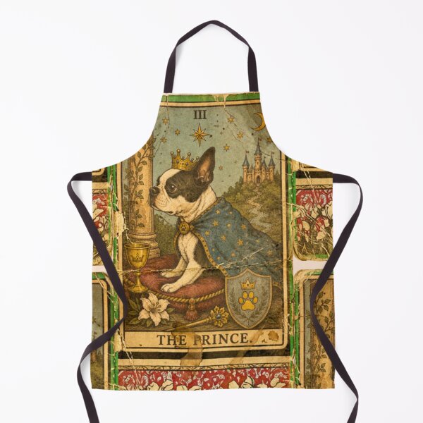 Item preview, The Prince – Boston Terrier Tarot | Vintage Royal Dog Illustration designed and sold by Bossie Brand Apparel .