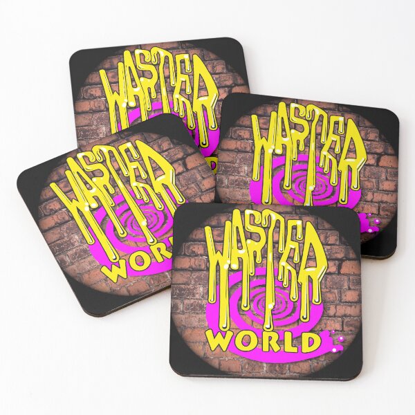 Item preview, Wasted World Sunset Scheme Logo on Brick Wall designed and sold by Wasted World.