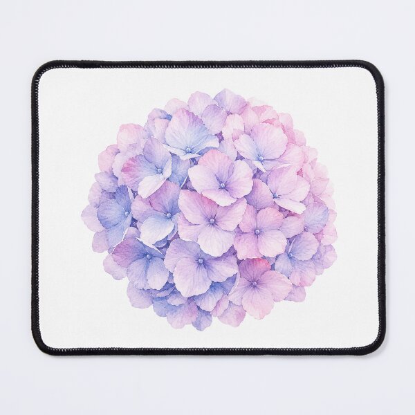 Item preview, Watercolor Hydrangea Flower Botanical Illustration | Summer Floral Art designed and sold by Ethereal-Rain.