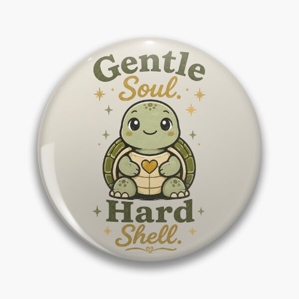 Item preview, Gentle Soul Hard Shell Cute Turtle Quote Sticker, Sensitive Personality Turtle Art, Emotional Support Aesthetic, Soft Strong Turtle Vector Design designed and sold by  Artistry in Motion by MADsrecreation.