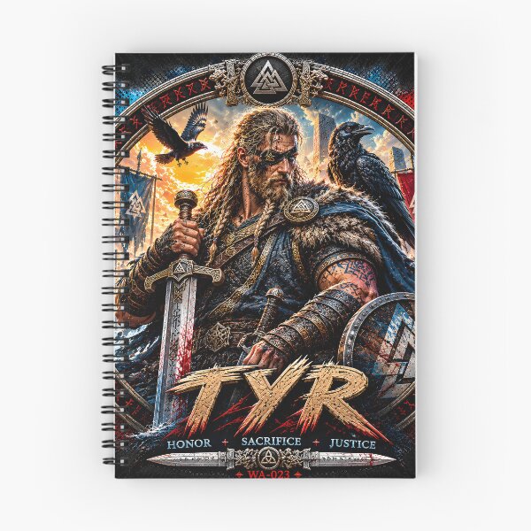 Item preview, TYR Norse God of Justice Viking Warrior Raven Mythology T-Shirt designed and sold by Bizon2910.