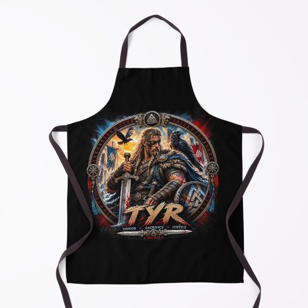 Item preview, TYR Norse God of Justice Viking Warrior Raven Mythology T-Shirt designed and sold by Bizon2910.