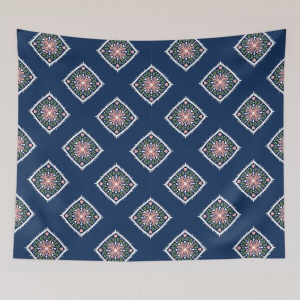 Item preview, Geometric Dark Blue Diamond Pattern designed and sold by TeeGeeTees.