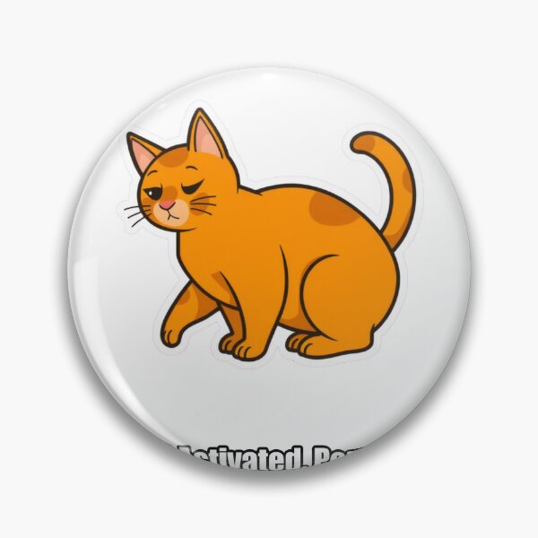 Item preview, Orange Cat - Brainrot Activated Permanently - Funny Cat Gift designed and sold by pawdrops.