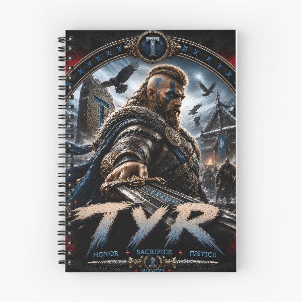 Item preview, TYR Viking Warrior Blue Edition Norse Mythology T-Shirt designed and sold by Bizon2910.