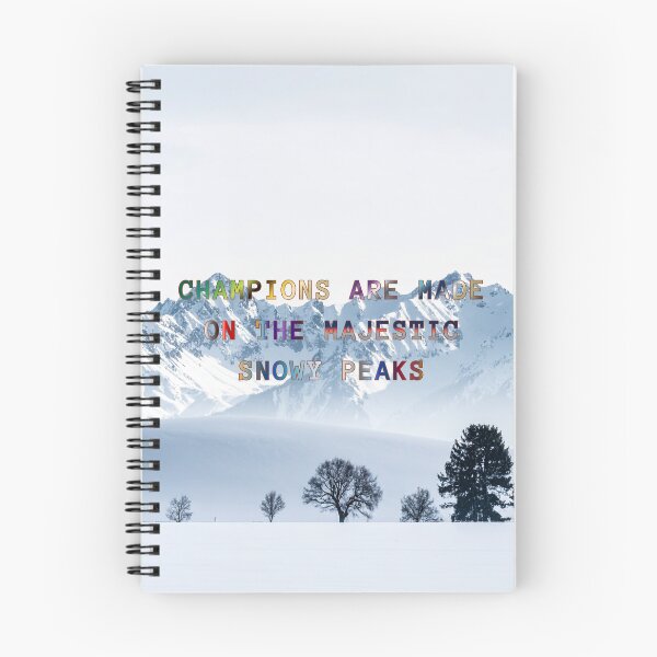 Item preview, Champions are Made on the Majestic Snowy Peaks #2 designed and sold by Holy JM Designs.