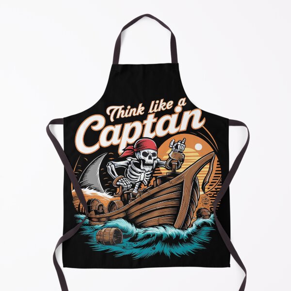 Item preview, Skeleton Pirate Captain T-Shirt | Vintage Nautical Skull Sailing Graphic Tee designed and sold by Ahmed-G-Designs.
