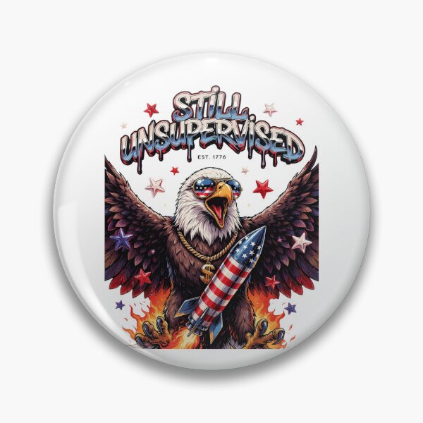 Item preview, Still Unsupervised Gangster Eagle Gold Chain Rocket Tee v1 designed and sold by DarylWelsh2024.