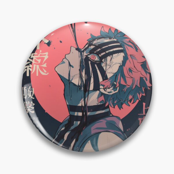 Item preview, Demon Blood Moon Akaza designed and sold by AnimeArsenalPrints.