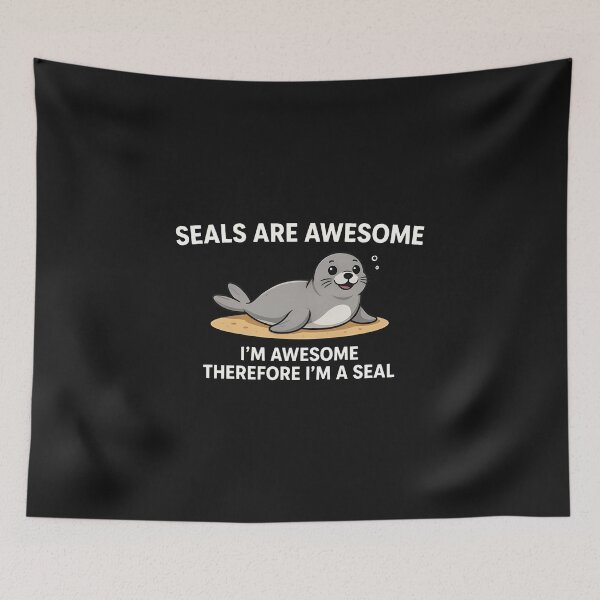 Item preview, Seals Are Awesome Funny Seal  designed and sold by dragonbol023.
